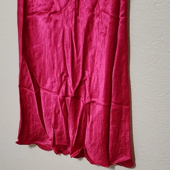 Babaton Pink Midi Slip Skirt for Cocktail Nights - Picture 7 of 12